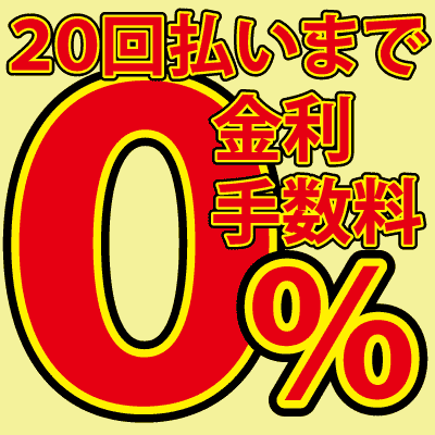 20回払いまで0%